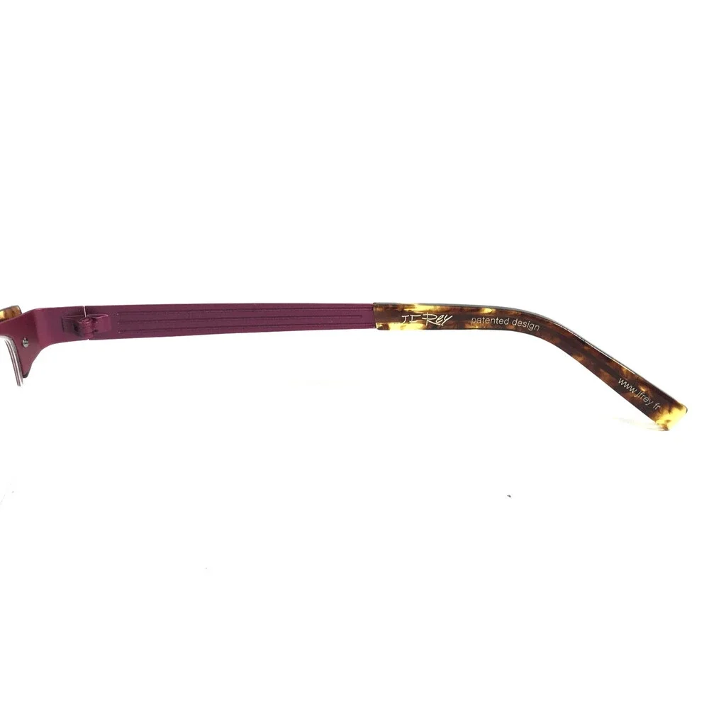 J.F. Rey Eyeglasses Frame JF2551 8590 Matte Purple Tortoise Half Rim 52-18-134